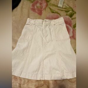 Eddie Bauer white denim skirt size 4
